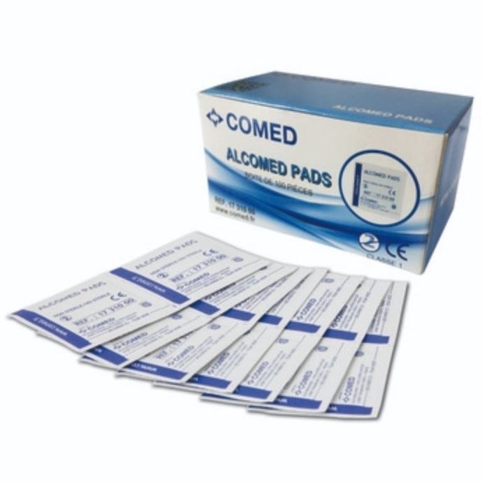 100 Tamponi Di Cotone Iodoforo Monouso - Disinfettante Per Ferite - Pronto Soccorso