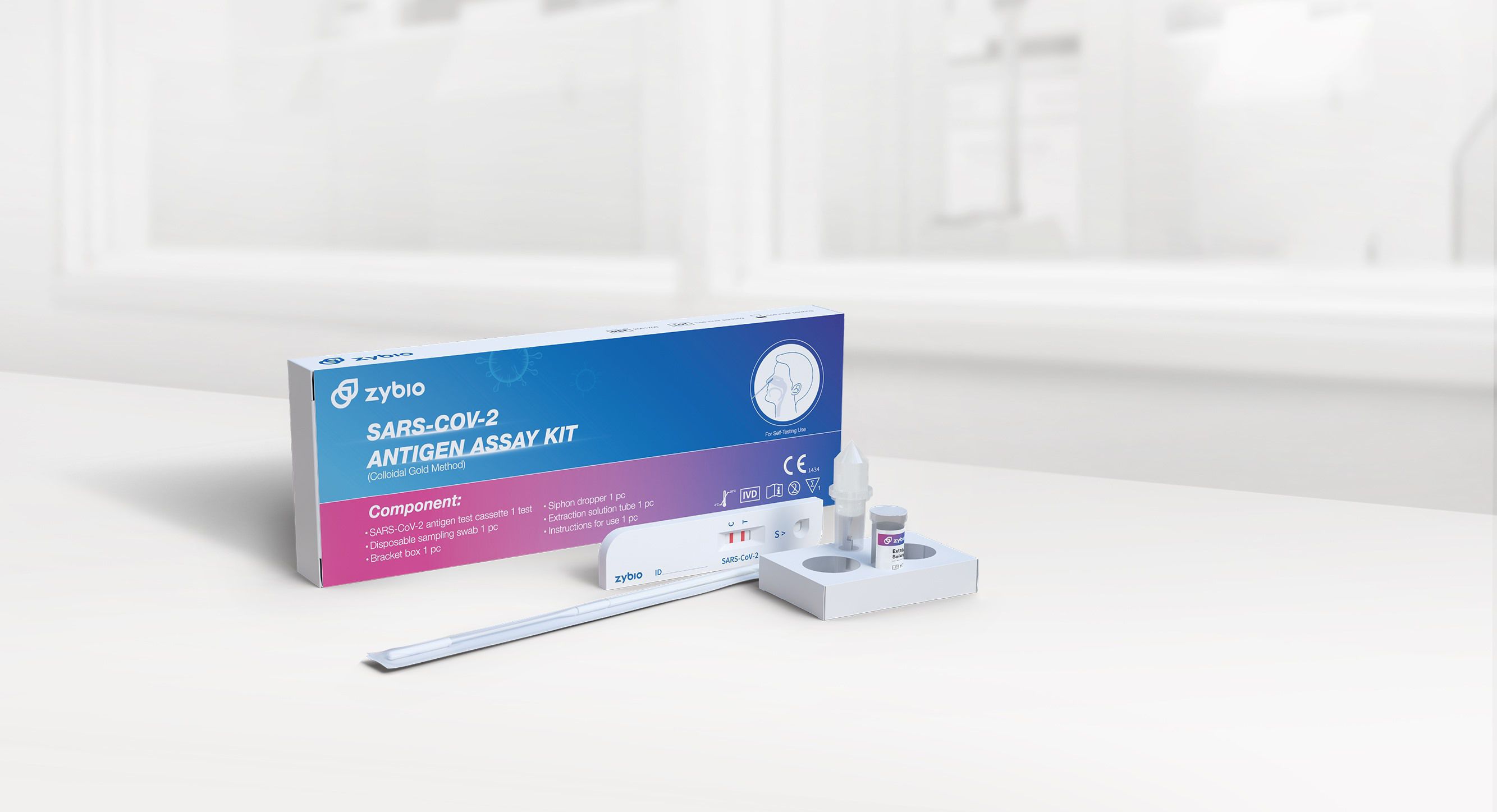 Kit di test SARSCOV2 Zybio Inc. per antigeni / di trombinaantitrombina III / nasale