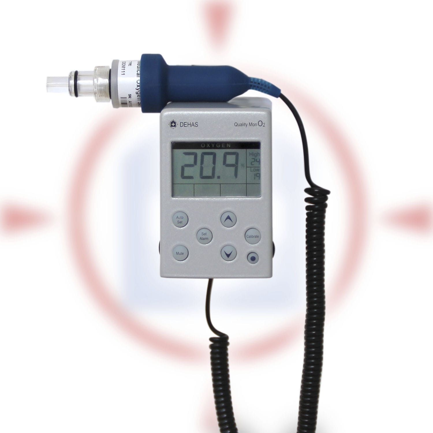 Rilevatore Di Gas Di Ossigeno Monitor Misuratore Di O2 0 ~ 25% VOL Analizzatore Di Tester Di Ossigeno Portatile Con Batteria Suono E Vibrazione Allarme Di Vibrazione Monitor Di Qualità Dell'aria Inter