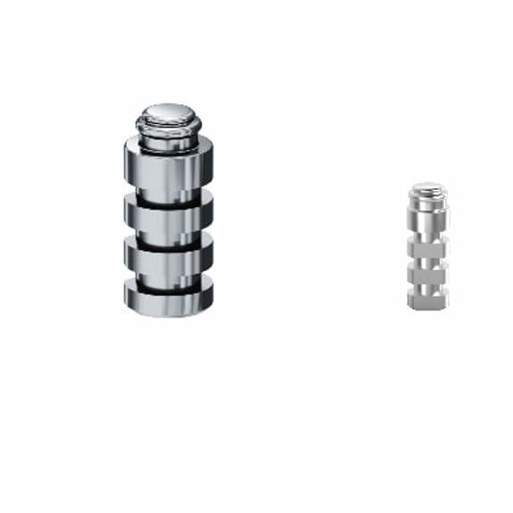 Speroni inglesi ultra fit in acciaio inossidabile con gambo dritto 25 mm