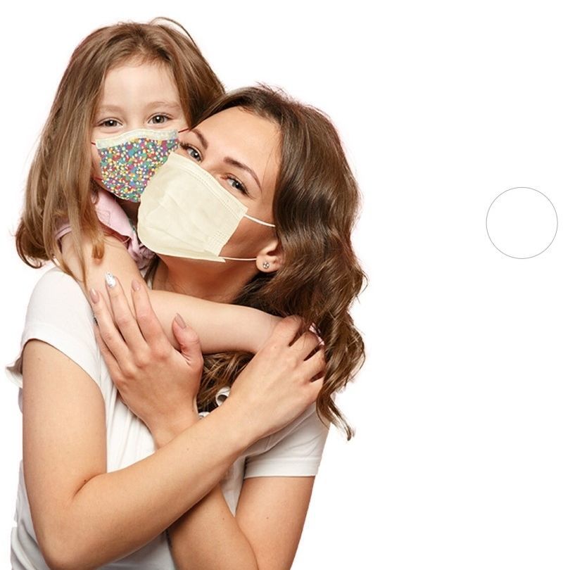 Confezione da 6: maschere per il viso riutilizzabili a tema natalizio