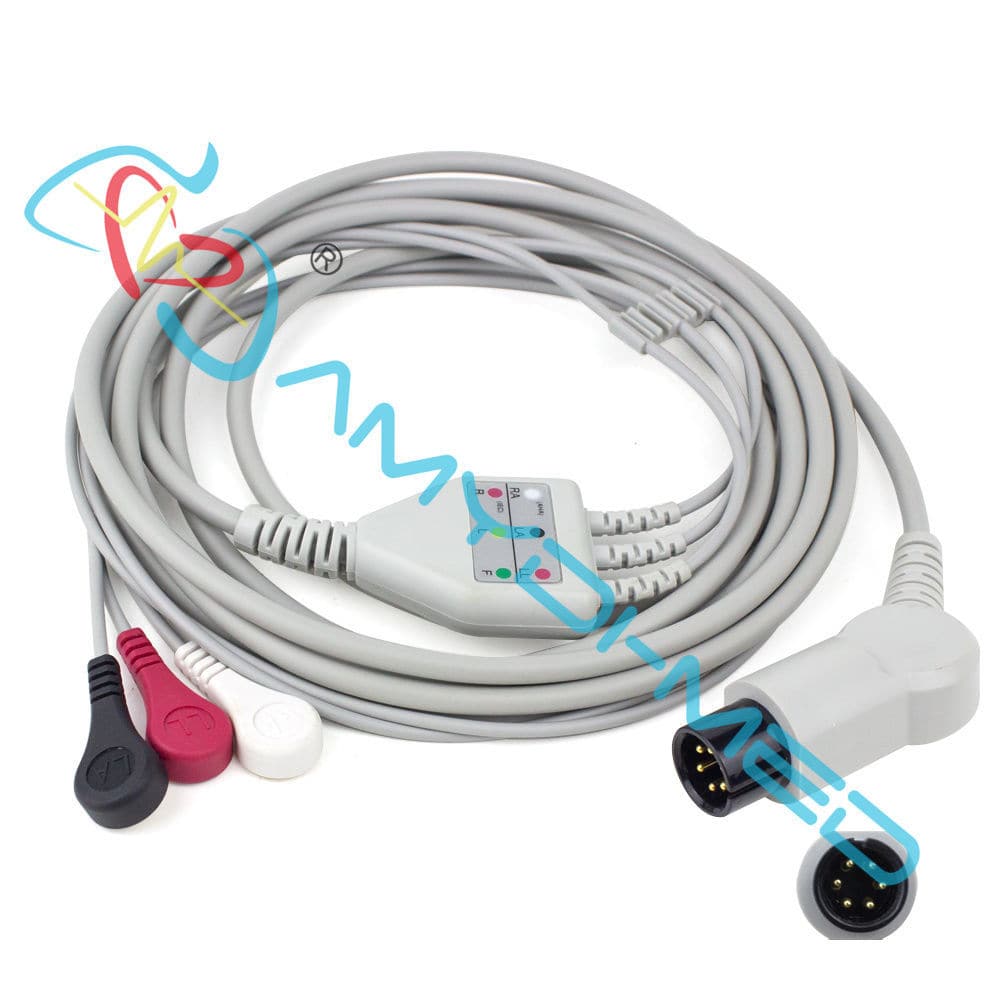 Cavo di un pezzo di GE Holter Ecg, cavi Holter Monitor Equipment del