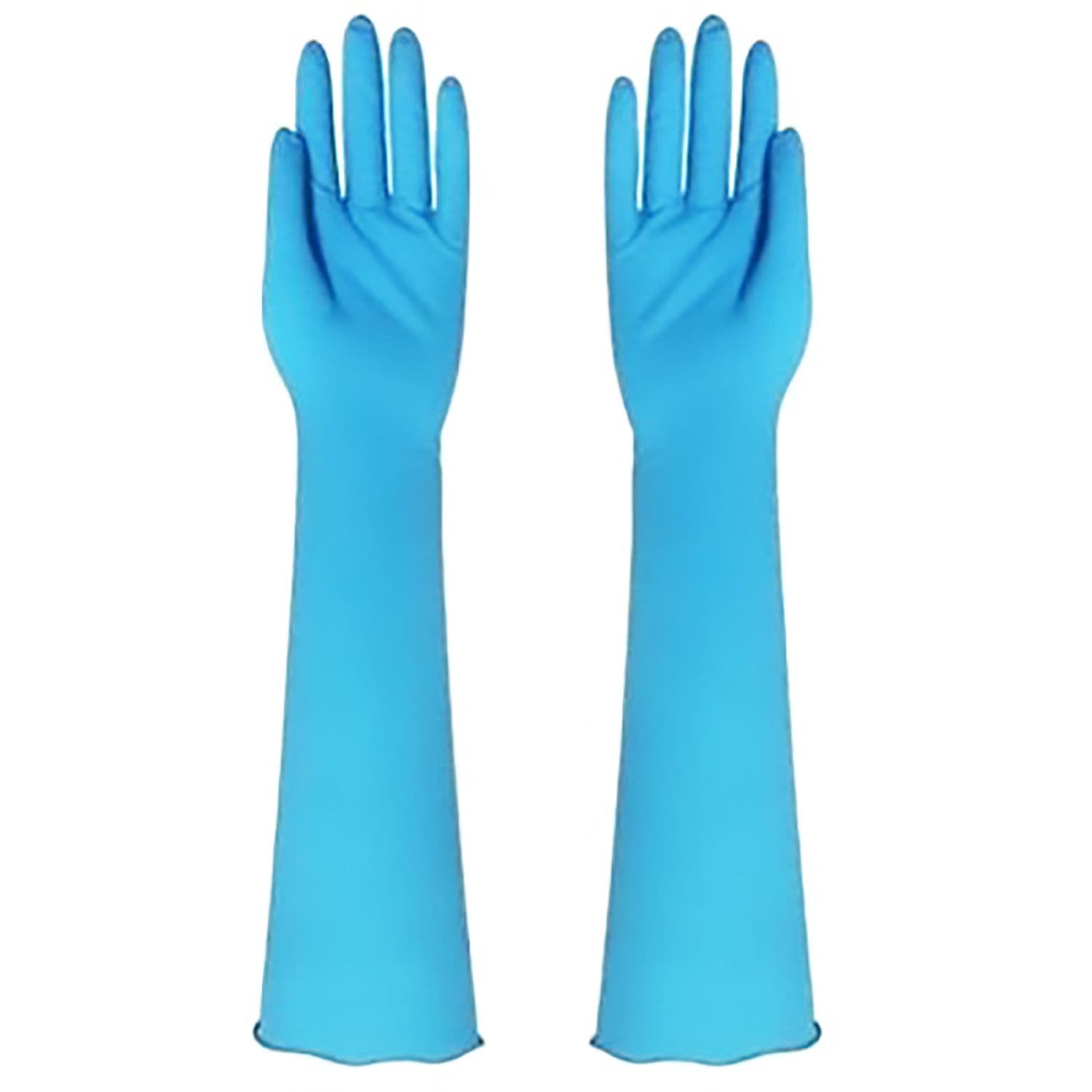 Manutex Guanti In Caucciù Senza Polvere Con Polsino Extra Lungo E Bordo Arrotolato – Taglia L, Riutilizzabili E Antiscivolo