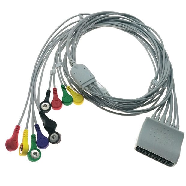 Cavo ECG Elettrocardiografo Edan SE 15-15 DX12 Con 10 Terminali A Spinotto Da 4 Mm - Foto 11