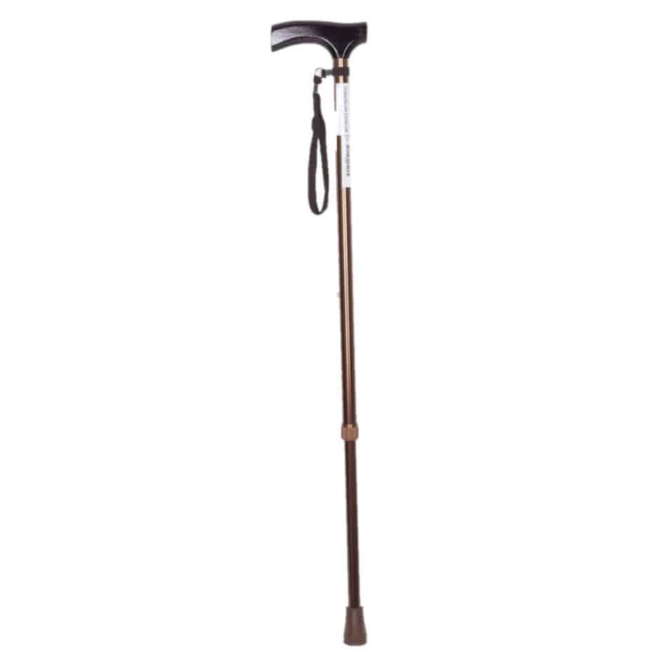 Bastone In Alluminio York Con Impugnatura A T Regolabile In Altezza (75-98 Cm) – Colore Nero, Portata 113 Kg - 2