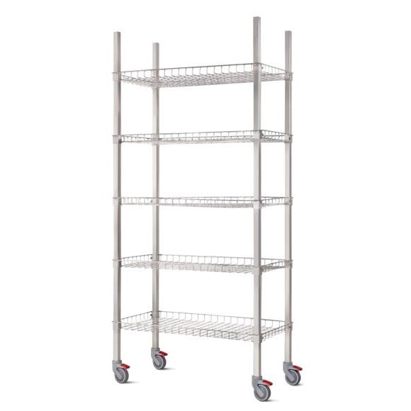 Scaffale Metallico A 5 Ripiani Romorgniz - Regolabile, 35x56x152 Cm, Capacità 458 Kg - Per Dispensa, Cucina, Garage, Ufficio - 5