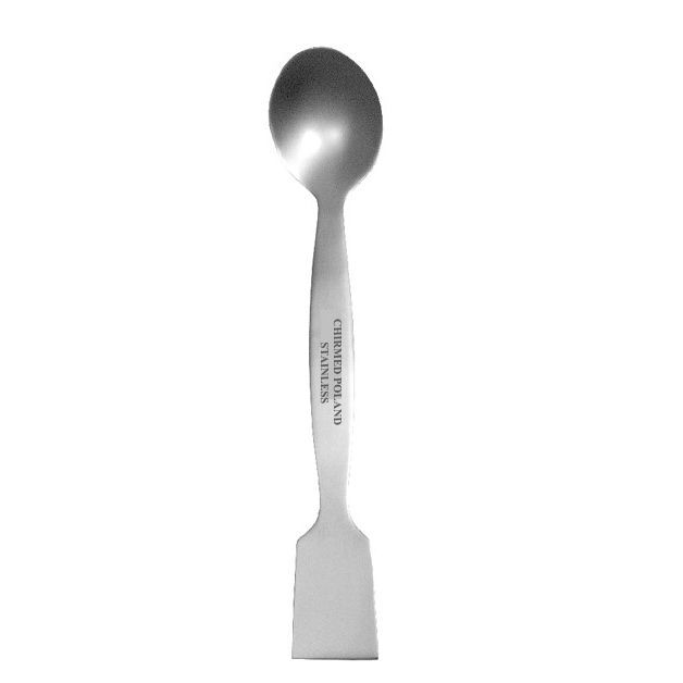 Spatola con micro cucchiaio, acciaio inossidabile 18/10