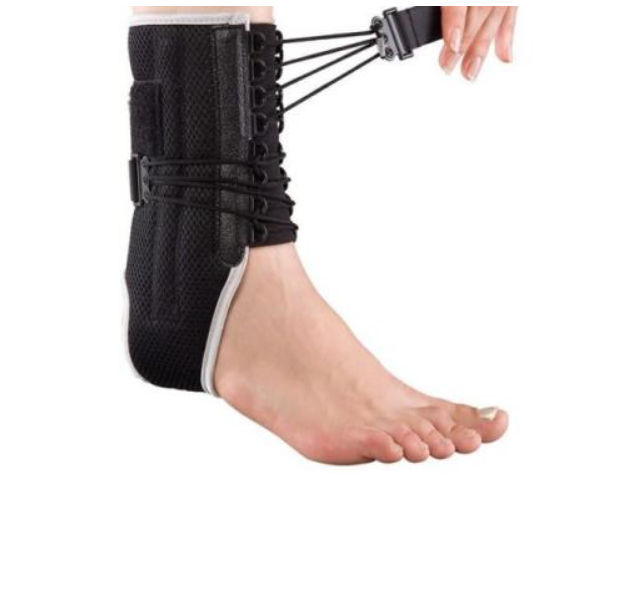 AIRCAST Air Stirrup – Ortesi Per Caviglia Destra, Sistema A Camere D'Aria Duplex, Riduce Gonfiore, Taglia Universale