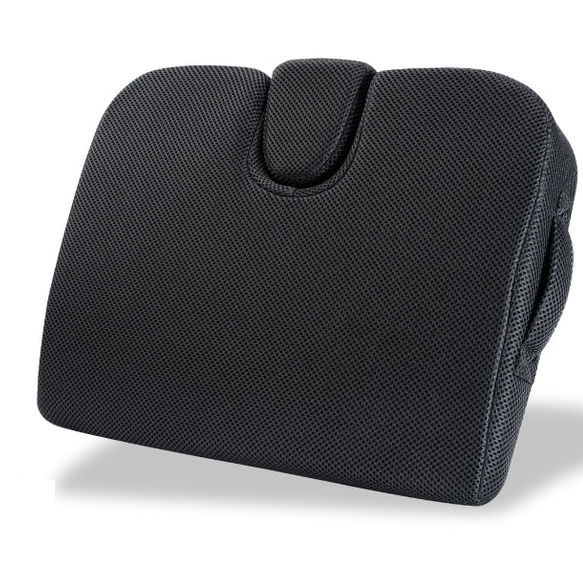 WALSER 27027 Cuscino Sedile Cool Touch Nero-rosa – Raffreddante Per Auto, Ufficio, Viaggi (42x46 Cm) - 4