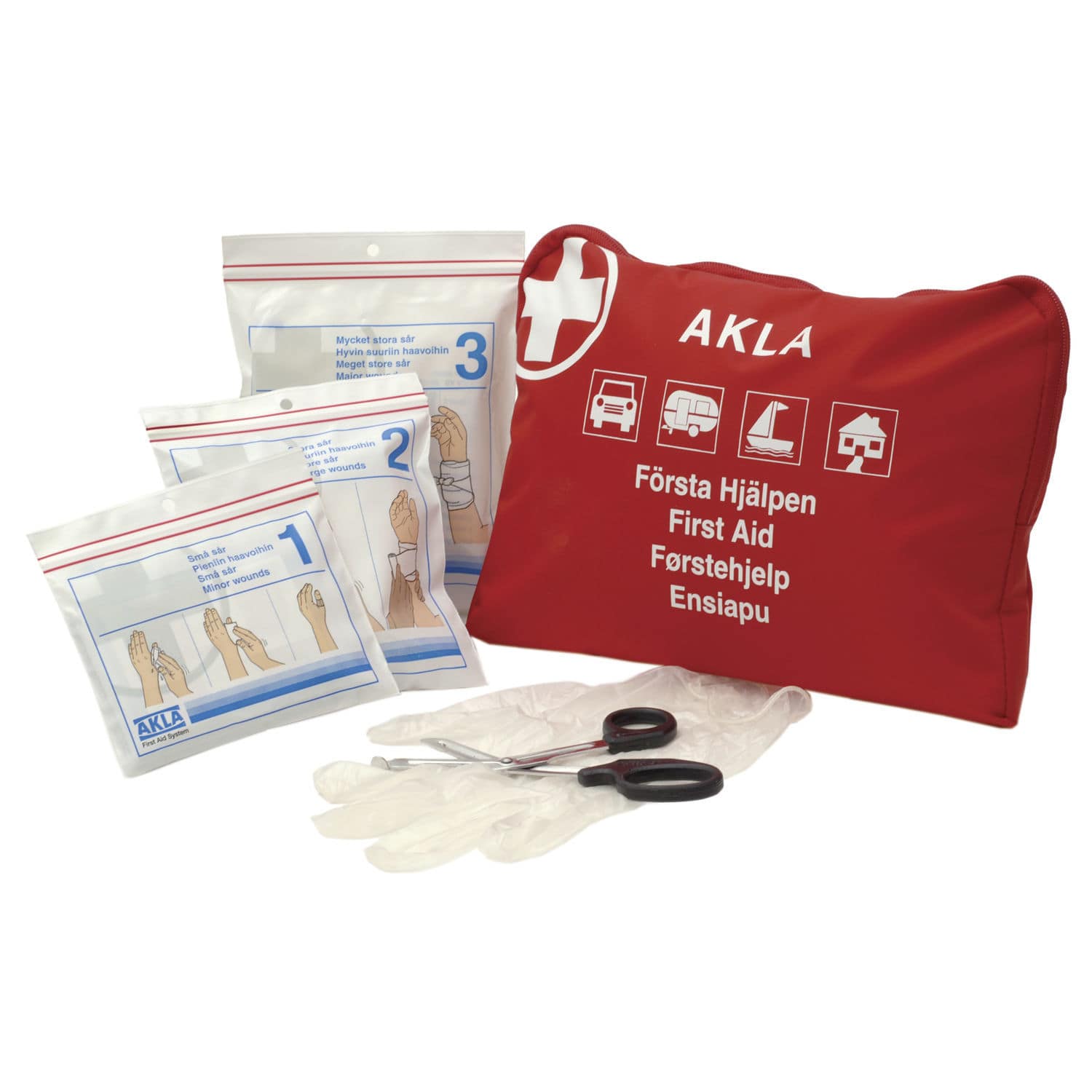 Borsa blu emergenza kit pronto primo soccorso 31x22x11cm GIMA valigia borsone