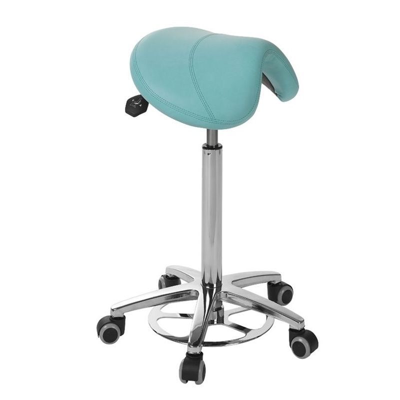 Floordirekt Sgabello A Rotella, Poggiapiedi, Elefante | Sgabello Per Ufficio O Commerciale | Molti Colori | Plastica O Acciaio (grigio, Metallo - Foto 3