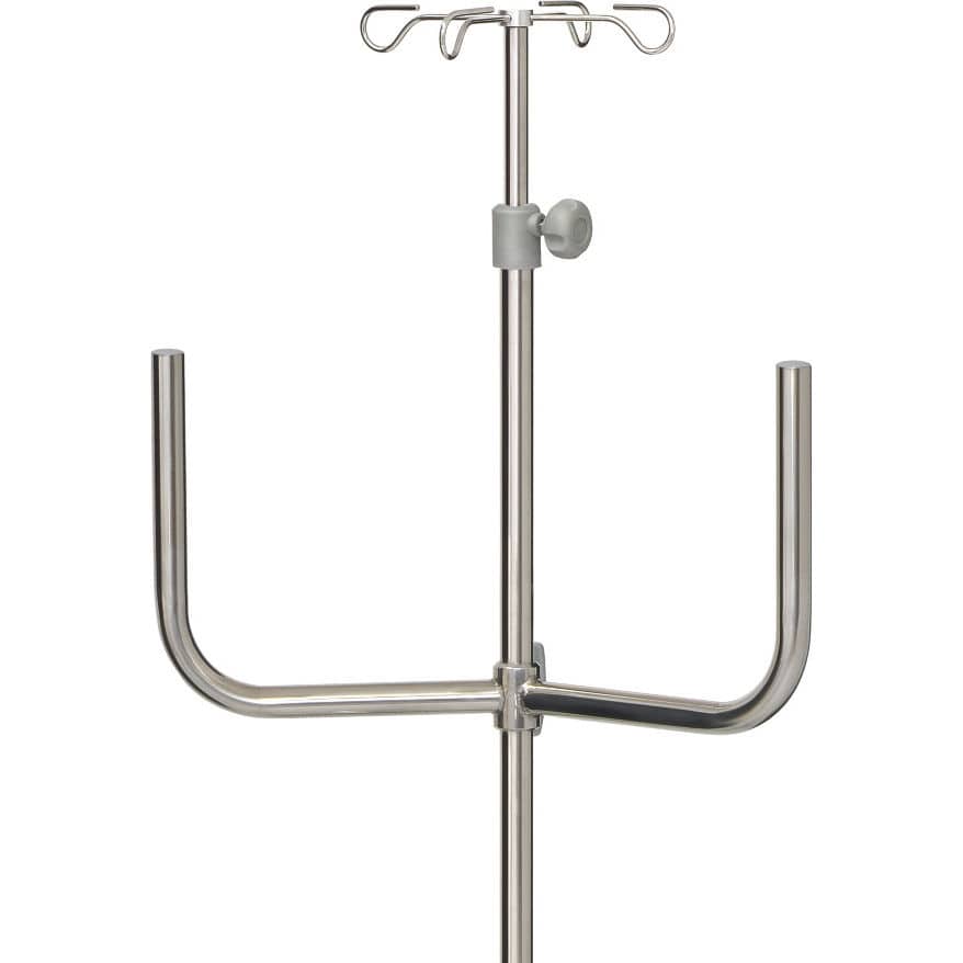 Asta Portaflebo Portatile Pieghevole In Alluminio - Supporto Per Flebo Da Tavolo, 90,5cm, 10kg - 6