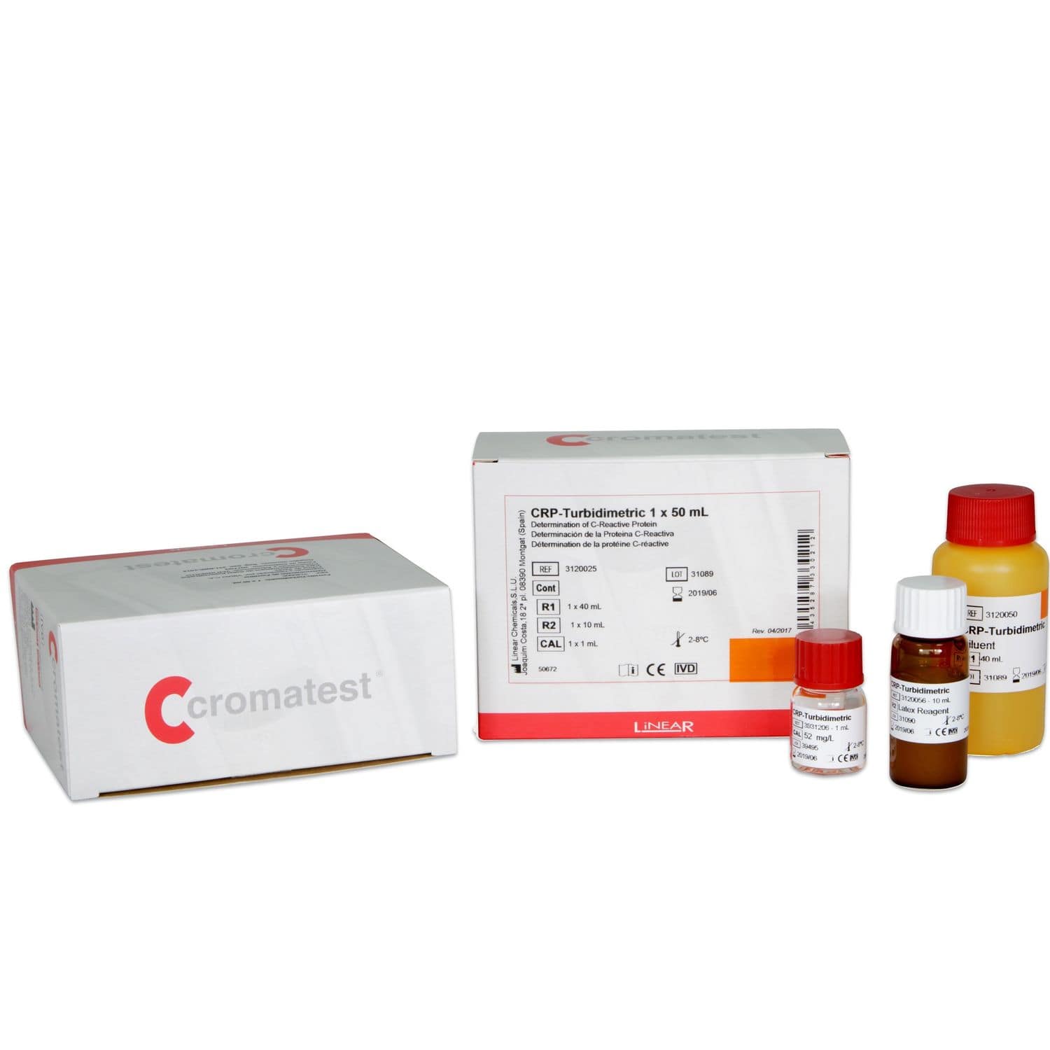 Kit di reagenti in soluzione CRP Turbidimetric LINEAR CHEMICALS