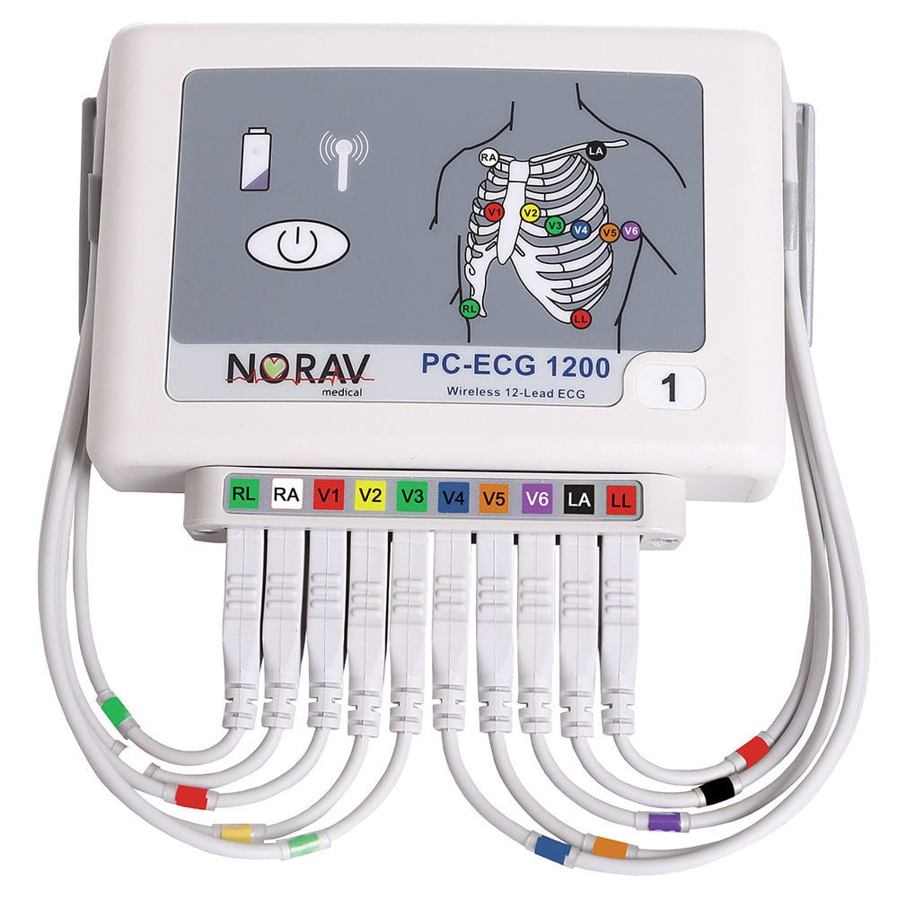 Elettrocardiografo con prova da sforzo 1200W NORAV Medical 12 canali / digitale / wireless