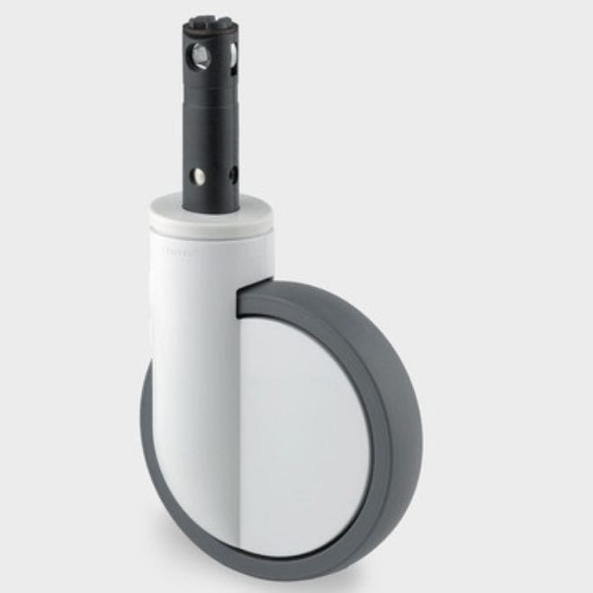 6x2 Pollici Freno Ruota Girevole In Poliuretano - 6x2 Pollici, Mozzo In Acciaio, Con Freno, Capacità 1200 Libbre Ruota Girevole Mozzo Acciaio - Foto 8