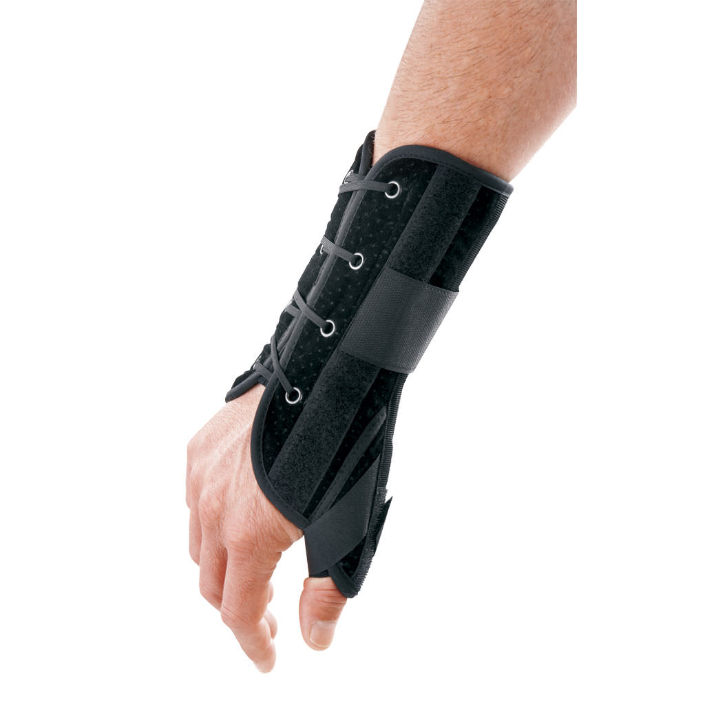 Breg Tutore Da Polso Basso Profilo 23 Cm – Mano Sinistra, Taglia Grande, Stecca Palmare Malleabile