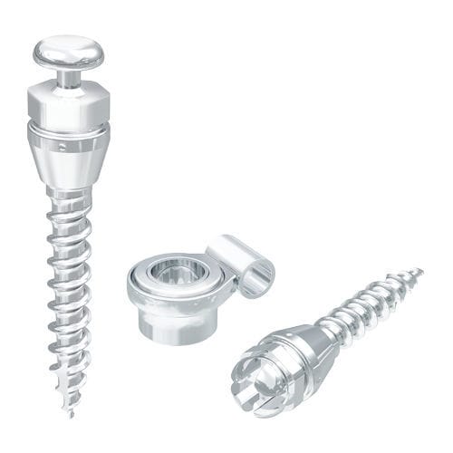 Disco Di Ancoraggio Cutaneo In Titanio Con Cristallo - Diametro 4.00 Mm, Per Piercing, Colore Argento