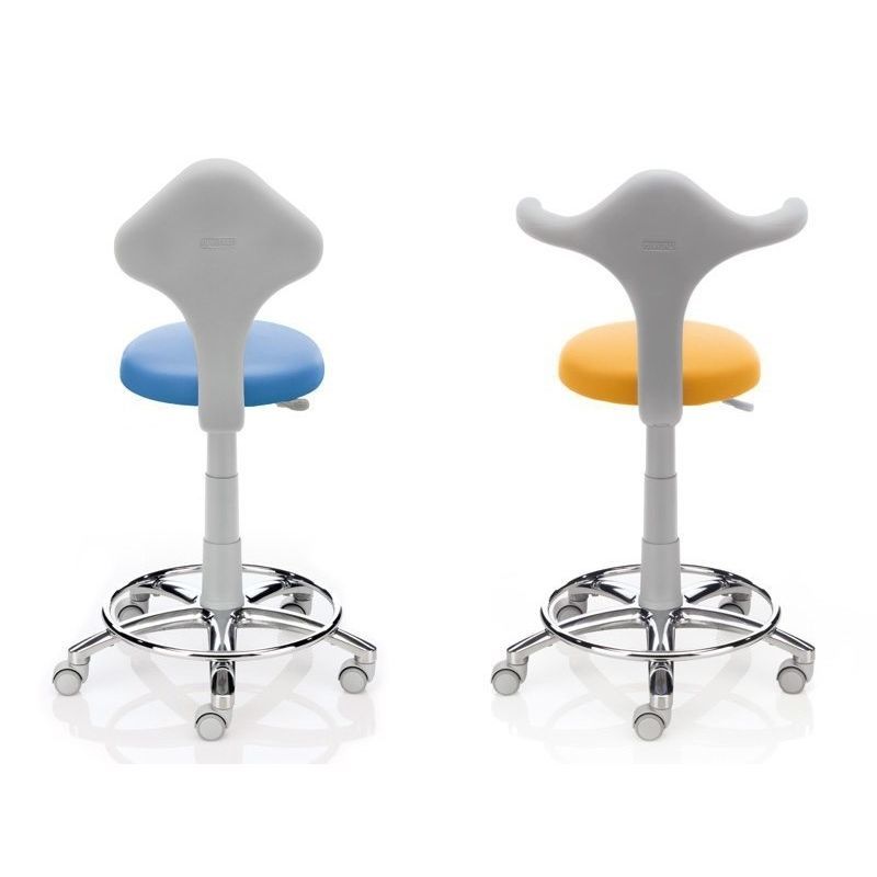 Sedia Assistente Odontoiatrica QIYUAN QY-600M-B2 – Pelle PU, Bracciolo 360°, Rotante, Regolabile