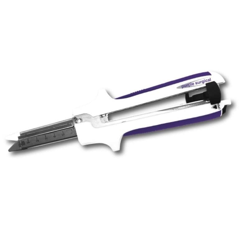 Grapadora Lineal Recargable PURPLE SURGICAL ULTIMATE (60mm) con Indicador Para Tejido Grueso – Consolidada Científica