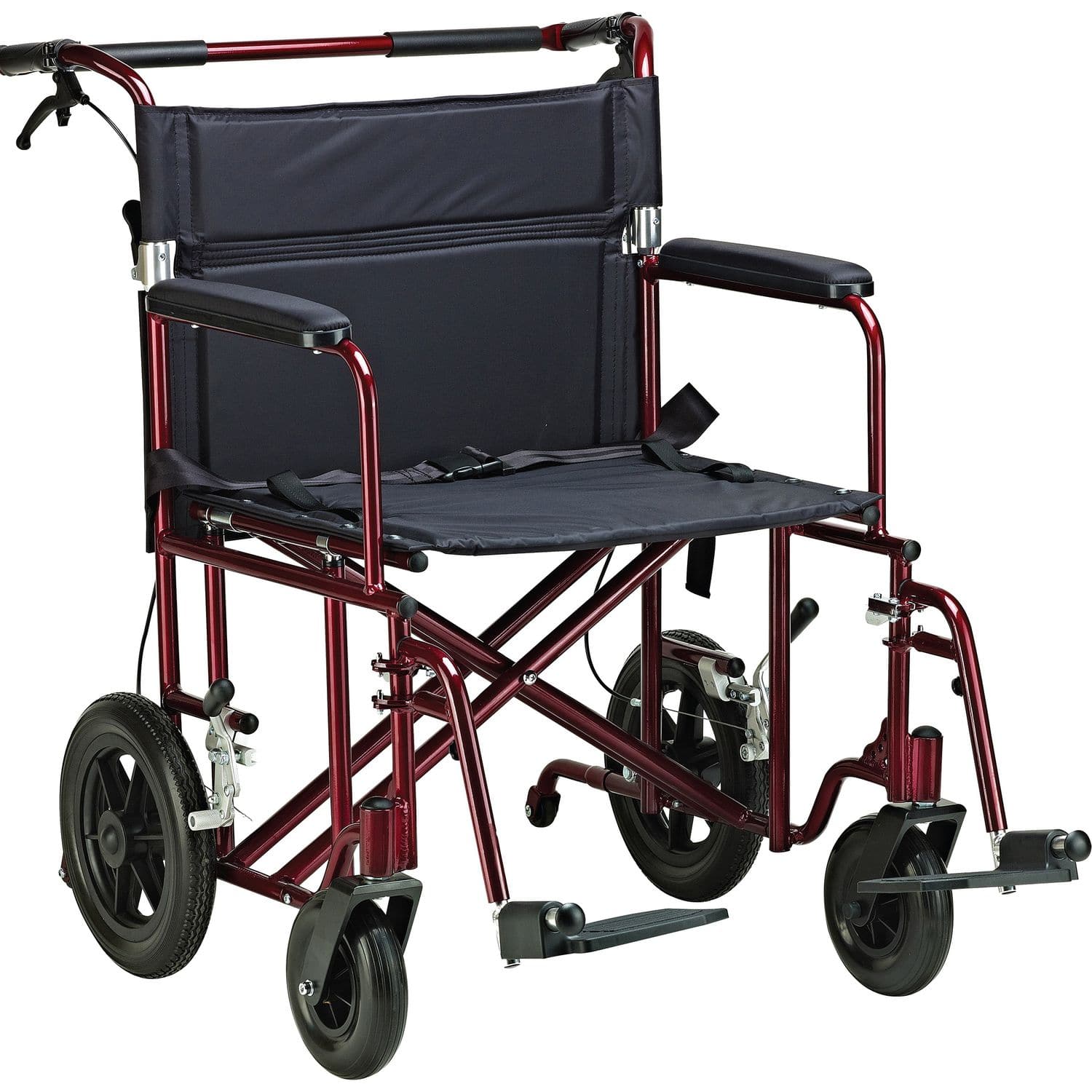 BARELLA SEDIA ROTELLE PORTANTINA – Chaise Roulante Pliante 2 Roues GIMA, 165 Kg, Acier 10 Kg