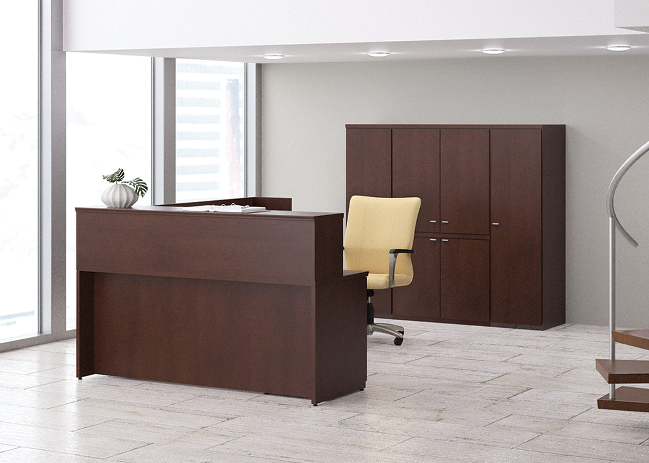 Scrivania con cassetti Hiland National Office Furniture da