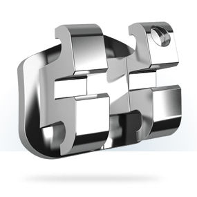 bracket ortodontici in metallo