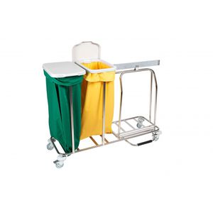 carrello portabiancheria per sacchi sporchi