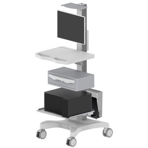 carrello informatico con cassetti