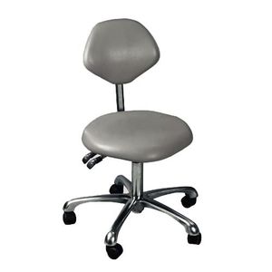 sgabello per studio odontoiatrico / con rotelle / con schienale