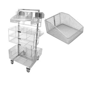 carrello per cestelli di sterilizzazione