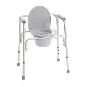 sedia da toilette con braccioli