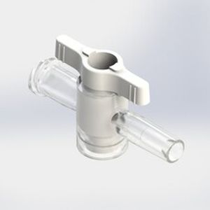 connettore per perfusione con rubinetto