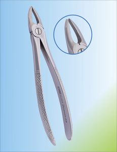 pinza per estrazione di radici dentali