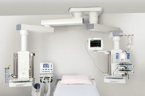doppio braccio di distribuzione a soffitto