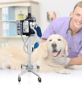 apparecchiatura per anestesia veterinaria su carrello 1