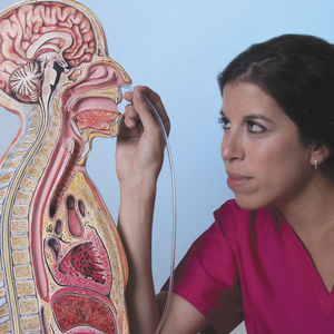 simulatore per intubazione con sonda nasogastrica / didattico / torso