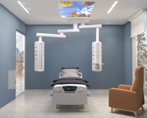 doppio braccio di distribuzione a soffitto