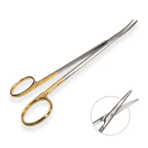 2 Pinze Vascolari Atraumatiche DeBakey 6" E 9,5" - Manico Oro Per Tessuti E Arterie