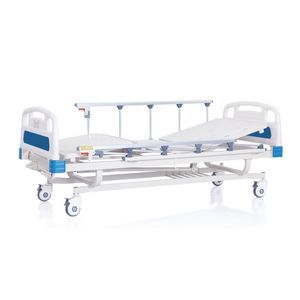 letto da ospedale / manuale / ad altezza fissa / con rotelle