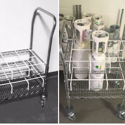carrello portabombole di ossigeno / multifunzione / portamedicinali / portabombole di gas