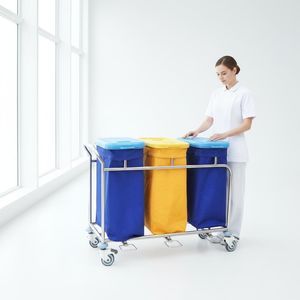 carrello portabiancheria per sacchi sporchi 1