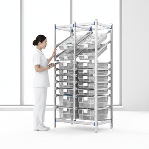 rack di stoccaggio in alluminio