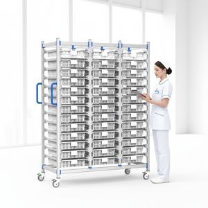 carrello per cestelli di sterilizzazione