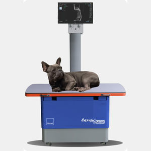 tavolo per radiografia veterinaria con colonna portatubo