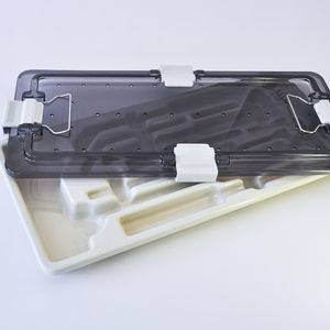 vassoio di sterilizzazione per strumenti / in plastica / perforato / termoformato