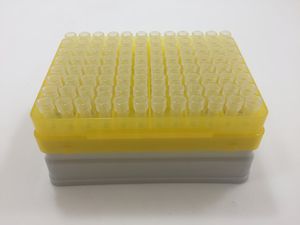 rack da laboratorio per puntali di pipette