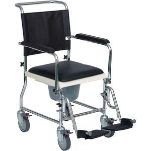 sedia da toilette con rotelle