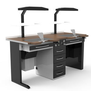 postazione di lavoro per laboratorio odontotecnico con illuminazione 1