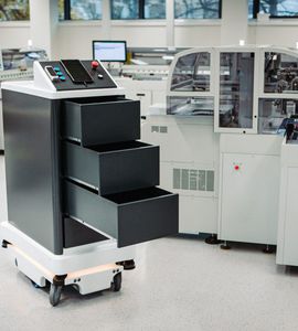 robot di consegna per laboratori