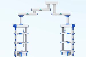 doppio braccio di distribuzione a soffitto